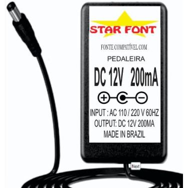 Imagem de Fonte DC 12V para Pedal Pedaleira Tech 21 - Bivolt 200mA - Starfont