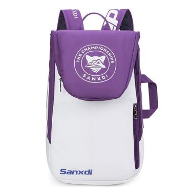 Imagem de Mochila de Raquete Tênis Grande Capacidade Bolsa Badminton Esportiva para Mulheres Homens Adolescentes