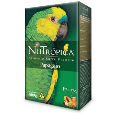 Imagem de Ração Para Papagaio Nutrópica Com Frutas 600g Alimento Super Premium