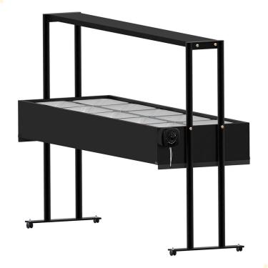 Imagem de Buffet Térmico Aquecido Saro Em Inox 10 Cubas Com Tampa 220V Preto BF1022