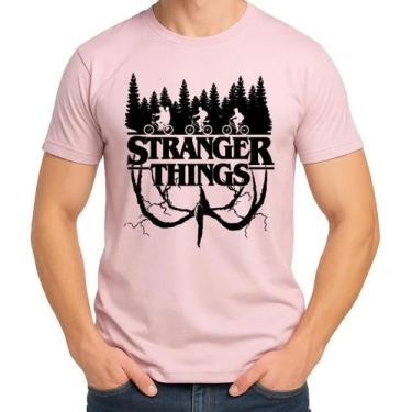 Imagem de Camiseta Camisa Adulto Feminina Masculina Algodão SÉRIE Stranger Thing