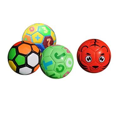 Imagem de barenx 4 peças de futebol infantil esportes bola de espuma colorida brinquedos recreativos bola