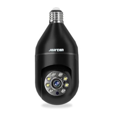 Imagem de ANJ.GG Câmera de Vigilância Wi-Fi 360°, Uso Interno/Externo, Estilo Domo, 1080p HD, Sensor de Movimento, Monitoramento Residencial/Bebê/Pet, O19-preto, Sem fio/Com fio, Áudio Bidirecional