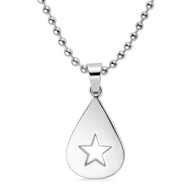 Imagem de BTREEFLO Colar de corrente de bola estrela palheta de guitarra, presente inspirado na música hip-hop, colar com pingente personalizado para homens e mulheres, prata