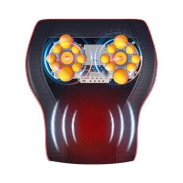 Imagem de Almofada De Massagem Elétrica Shiatsu Aquecida Com Airbag Para Pescoço