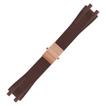 Imagem de AXPTI Pulseira de borracha de silicone para Ulysse Nardin, esportes ao ar livre, impermeável, pulseira de substituição, peças de acessórios de relógio (9)