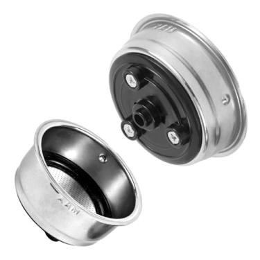 Imagem de 2 Cestos de Porta-Filtro 51mm, Aço Inoxidável Amovíveis e Pressurizados com Filtro de Rede para Máquinas Café Expresso Domésticas e Escritório (Simples + Dupla)