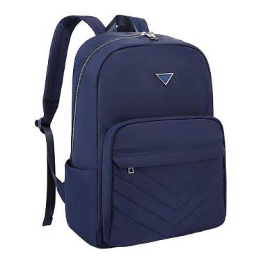 Imagem de Mochila Executiva 17" Feminina 2 Divisórias Azul GW3003AZ - Clio, Unic