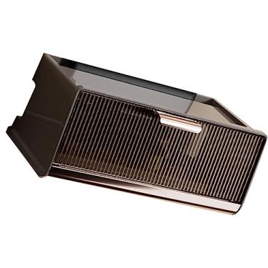 Imagem de aqxreight Caixa de Armazenamento de Roteador WiFi Montada na Parede - Cabo Espaçoso para Com Tampa Segura PP PET Design Decoração Moderna para Sala de Estar, Quarto, Estudo (Cor café tamanho médio)