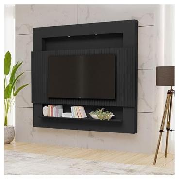 Imagem de Painel para Tv Ambiente Riviera Ripado 2.1 Preto - Luapa