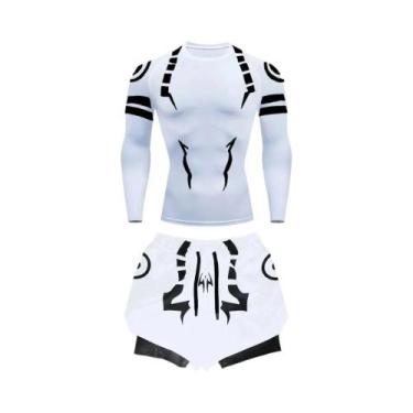 Imagem de Conjunto de Fitness Jujutsu Kaisen Masculino - Camisa 3D de Secagem Rá