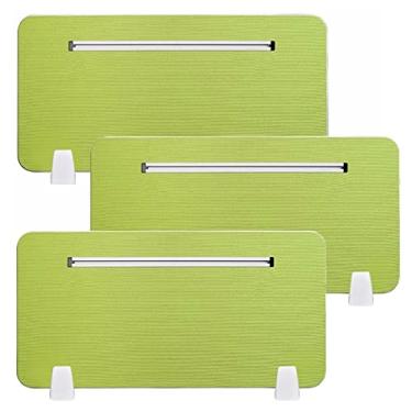 Imagem de 4 3 2 peças divisor de mesa acústico com compartimento, sala de aula de escritório, sala de aula, divisória de absorção de som, painel de privacidade de montagem em mesa para bloquear colegas de