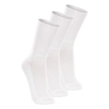 Imagem de Kit com 3 Pares de Meias Cano Longo Lupo 1540-002, Branco