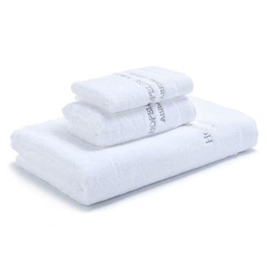 Imagem de ZjBfddnmm 3 peças / conjunto de toalhas quadrado retangular rosto toalha de banho cor sólida forte absorção de água uso para casa (cor: branco, tamanho: como mostrado) (branco como mostrado) (branco