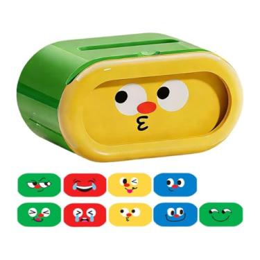 Imagem de WeiLaiKeQi Organizador de Guardanapos com Capa, Porta-Lenços de Papel, Caixa de Armazenamento de Guardanapos, Dispensador de Lenços de Papel para Mesa de Sala de, Verde