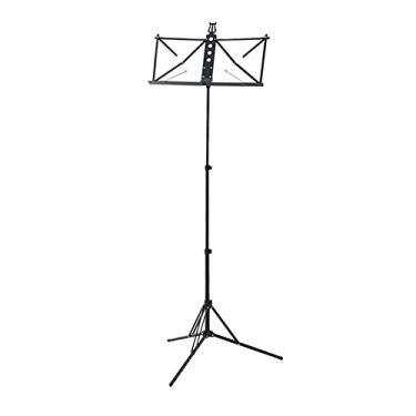 Imagem de Suporte de música multifuncional portátil para música, suporte de partitura de metal colorido, suporte de música dobrável - suporte de música ajustável leve e compacto, prateleira de música/suporte de
