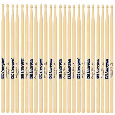 Imagem de Baqueta 7a hickory  12 pares  p. madeira Liverpooll HY DZ7AM