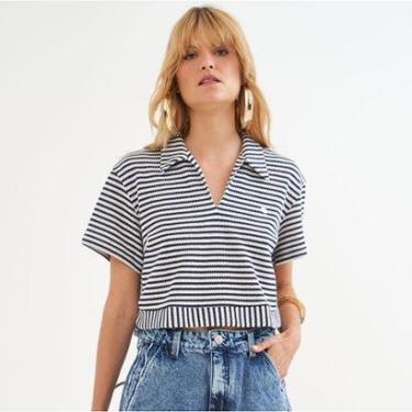 Imagem de Camisa Polo Colcci Listrada Box Feminino-Feminino