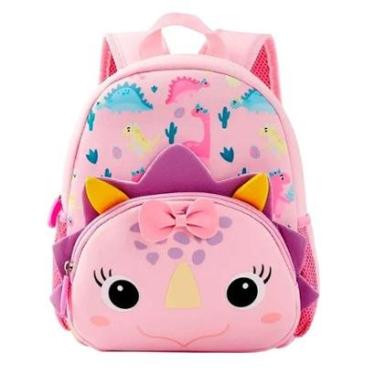 Imagem de Mochila Escolar Infantil Yins Girl Dino 12pol. Menina - Ref YS42324-Unissex
