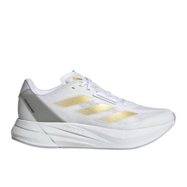 Imagem de adidas Tênis feminino Duramo Speed, Branco/dourado metálico/prateado Dawn, 6.5
