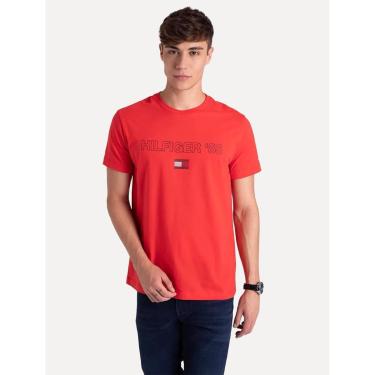 Imagem de Camiseta Tommy Hilfiger Masculina Essential '85 Vermelha-Masculino