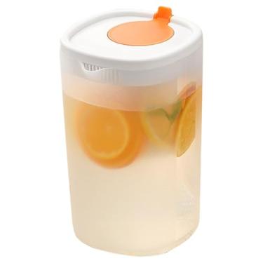 Imagem de Jarro de filtro de água, resistente ao calor, com alça confortável, garrafa de água grande com alça, para casa, cozinha, geladeira, restaurante, apartamento, bebida quente e fria, café, suco, leite