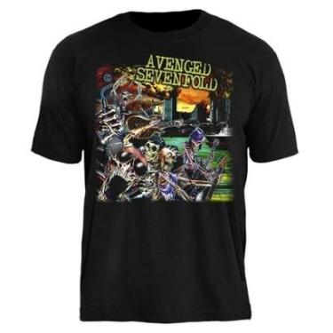 Imagem de Camiseta Avenged Sevenfold Unissex Stamp em Algodão Manga Curta Gola Redonda-Unissex