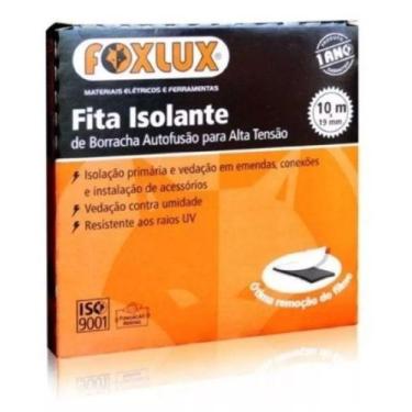 Imagem de Kit Fita Isolante 10m x 19mm Preta Foxlux 10 Unid.