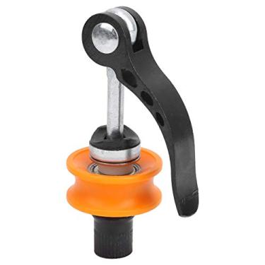 Imagem de plplaaoo Suporte de corrente de bicicleta ferramenta de suporte durável de nylon design de liberação rápida para manutenção de limpeza de corrente preto laranja 7 cm 1 peça