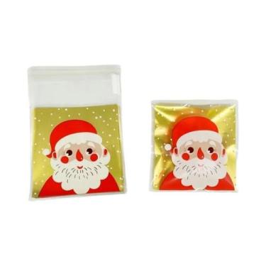 Imagem de Sacolas De Doces De Natal Com Tema De Papai Noel, Rena E Boneco De Nev