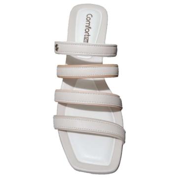 Imagem de Tamanco Comfortflex Feminino - Creme