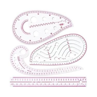 Imagem de Kit De Régua De Medição Para Costura DIY, Conjunto De 4 Peças, Ferrame