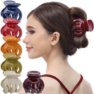 Imagem de Clipe de cabelo RC ROCHE ORNAMENT feminino com design de abóbora, 6 pe