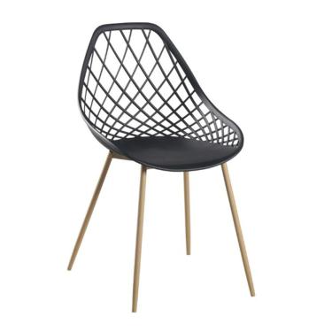 Imagem de Cadeira Cloe Base Aço - Preta