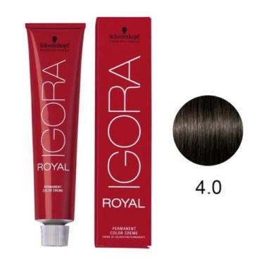 Imagem de Coloração Igora Royal 4-0 Castanho Médio Natural 60g - Schwarzkopf Pro