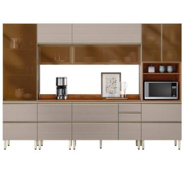 Imagem de Cozinha Modulada Proença 6 Peças com Paneleiro 1 Forno e Aéreo 120cm - Demartêz