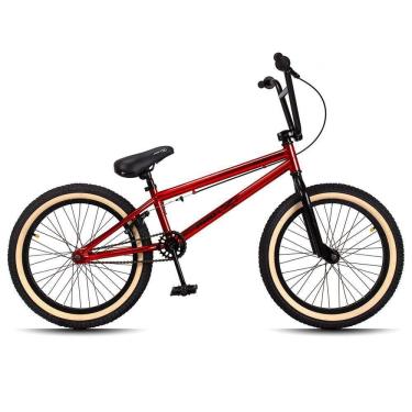 Imagem de Bicicleta Aro 20 Bmx Catraca K7 Cog 9 Pçs Aço Hi-ten Gap P03 Vermelho - D`rossi