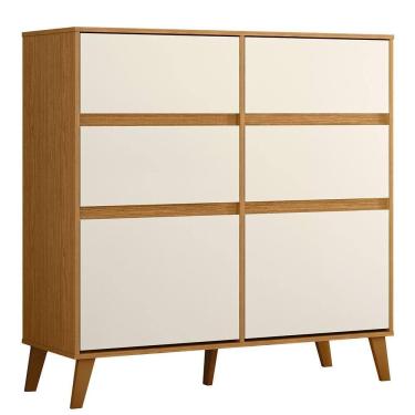 Imagem de Cômoda Sapateira Dora 2 Portas e 4 Gavetas - Móveis Albatroz