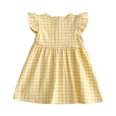 Imagem de Vestido Infantil Rosa Bebê Com Bordado Floral Para O Verão, Casual, Pa