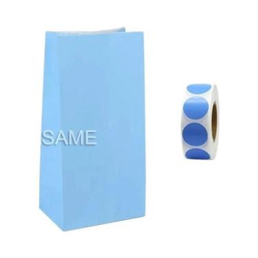 Imagem de Sacos Coloridos Com Listras E Bolinhas, 10 Peças, 18x9x6cm, Sacos Para