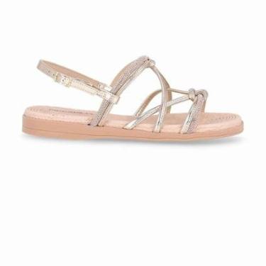 Imagem de Sandália Rasteira Piccadilly Adla Dourada 513011-Feminino
