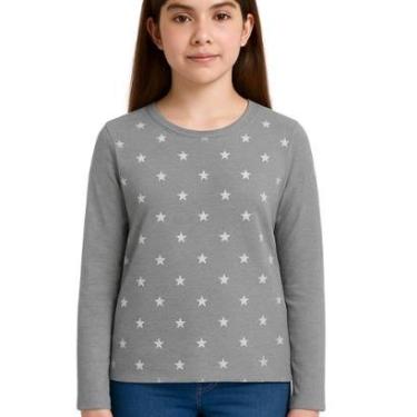 Imagem de Blusa Infantil e Juvenil Manga Longa com Estampa de Estrelinhas Kyly-Feminino