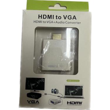 Imagem de Conversor Hdmi Para Vga Branco Na Caixa