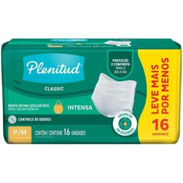 Imagem de Roupa Íntima Descartável Plenitud Classic P/M  - 16 Unidades, 1, 16, P