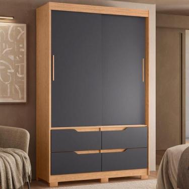 Imagem de Guarda-roupa Infantil 2 Portas de Correr e 4 Gavetas Sole Nature / Tit