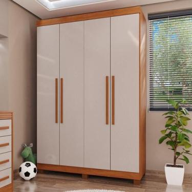 Imagem de Guarda-Roupa Infantil 4 Portas 3 Gavetas Alice Espreso Móveis Cinamomo