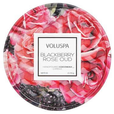 Imagem de Vela Voluspa Blackberry Rose Oud Scent 170g