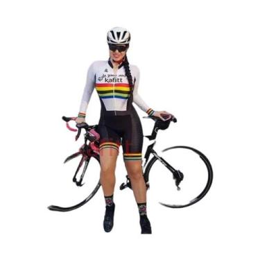 Imagem de Macacão De Ciclismo Feminino De Manga Longa KAFITT pro Racing Suit 20D