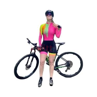 Imagem de Macacão De Ciclismo Feminino De Manga Longa KAFITT pro Racing Suit 20D