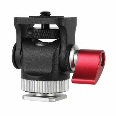 Imagem de Mini Cabeça Articulada em Metal Metálica Suporte Led, Monitor, Celular